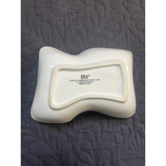 Chips & Dip Serving Bowl Americana Stars and Stripes Boston Warehouse CO. 6x4x2” - Picture 2 of 7